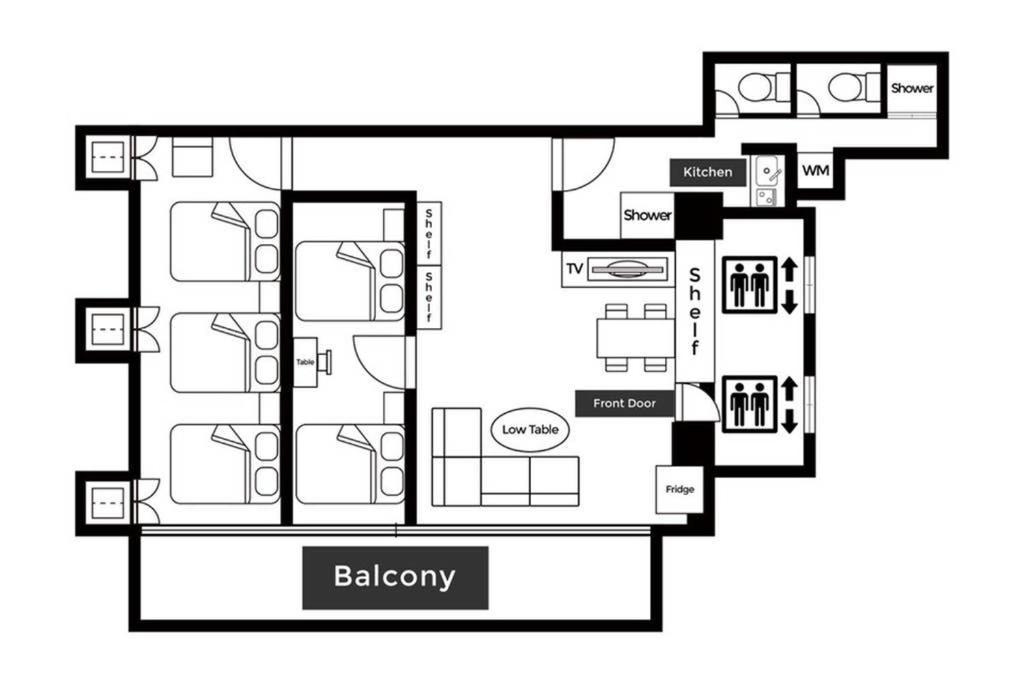 Apartment mit 2 Schlafzimmern