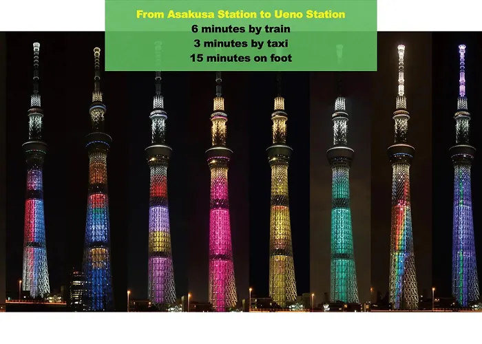Appartement 浅草寺3分｜浅草駅6分｜開放的｜畳寝室｜2-6人｜成田&羽田空港直通 à Tōkyō
