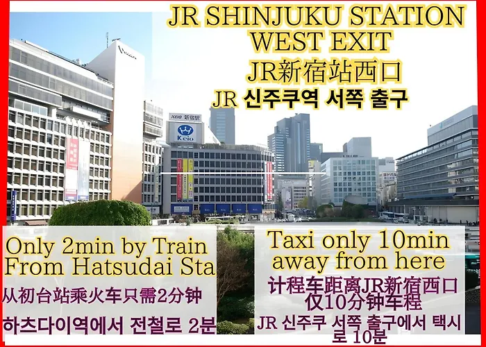 Huisdiervriedelijke Best Shinjuku Modern Full-Furnished Apartment1 Only 2Min To Shinjuku By Train Tokio